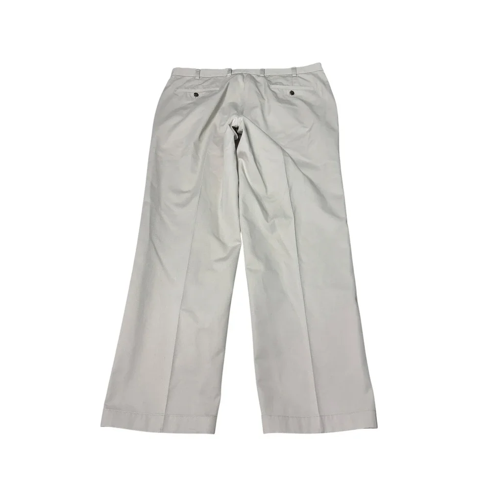 Brooks Brothers Advantage Chino Clark Pants Mens 40x32 Stone Beige Cotton